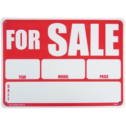 画像1: アメリカン雑貨 看板 プラスチックサインボード 売ります For Sale フォーセール CA-09