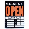 アメリカン雑貨 看板 プラスチックサインボード  Open/Closed(時間記入可/両面プリント) CA-20
