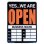 画像1: アメリカン雑貨 看板 プラスチックサインボード  Open/Closed(時間記入可/両面プリント) CA-20 (1)