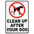 アメリカン雑貨 看板 プラスチックサインボード 犬の後始末をきれいに Clean Up After Your Dog CA-23