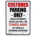 アメリカン雑貨 看板 プラスチックサインボード Customer Parking Only  CA-27