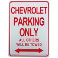 アメリカン雑貨 看板 プラスチックサインボード  Chevrolet Parking シボレーパーキング CA-29