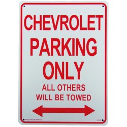 画像1: アメリカン雑貨 看板 プラスチックサインボード  Chevrolet Parking シボレーパーキング CA-29