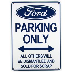 画像1: アメリカン雑貨 看板 プラスチックサインボード Ford Parking フォードパーキング CA-31