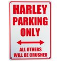 アメリカン雑貨 看板 プラスチックサインボード Harley Parking Only CA-34