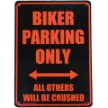 アメリカン雑貨 看板 プラスチックサインボード Biker Parking Only  CA-35