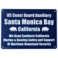 アメリカン雑貨 看板 プラスチックサインボード サンタモニカベイ Santa Monica Bay CA-40