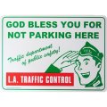 アメリカン雑貨 看板 プラスチックサインボード ロサンゼルス交通規制 L.A.Traffic Control CA-49
