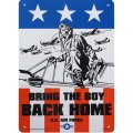 アメリカン雑貨 看板 プラスチックサインボード Bring The Boy Back Home CA-52