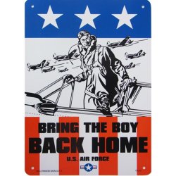 画像1: アメリカン雑貨 看板 プラスチックサインボード Bring The Boy Back Home CA-52