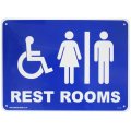 アメリカン雑貨 看板 プラスチックサインボード レストルーム(トイレ) Rest Rooms CA-54