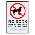 アメリカン雑貨 看板 プラスチックサインボード 犬禁止区域 CA-59