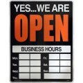 アメリカン雑貨 看板 プラスチックサインボード(Lサイズ) Open/Closed CA-L06