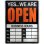 画像1: アメリカン雑貨 看板 プラスチックサインボード(Lサイズ) Open/Closed CA-L06 (1)