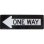 画像1: アメリカン雑貨 看板 プラスチックサインボード(Lサイズ) One Way CA-L08 (1)