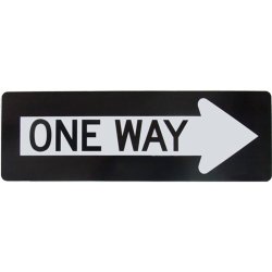 画像2: アメリカン雑貨 看板 プラスチックサインボード(Lサイズ) One Way CA-L08