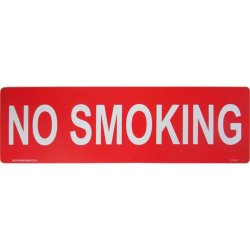 画像1: アメリカン雑貨 看板 プラスチックサインボード(Lサイズ) 禁煙 No Smoking CA-L09
