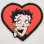 画像1: ワッペン ベティブープ Betty Boop(ハート) (1)