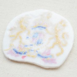 画像3: ミニエンブレムワッペン ライオン&ユニコーン(ホワイト)