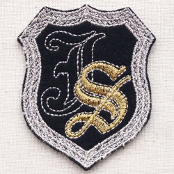 画像1: エンブレムワッペン FS(シルバー)