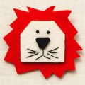 フェルトブローチ ライオン