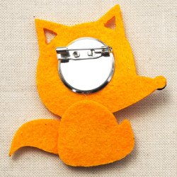画像3: フェルトブローチ きつね