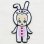 画像1: ワッペン キューピー(キグルミウサギ) (1)