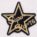 ワッペン スーパースター76(星/ゴールド)