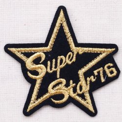 画像1: ワッペン スーパースター76(星/ゴールド)