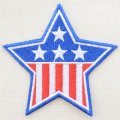 ワッペン USAスター(アメリカ国旗/星条旗柄)