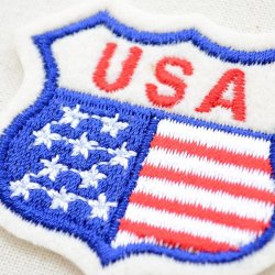 画像2: ワッペン USA ロードサイン(アメリカ国旗/星条旗柄)