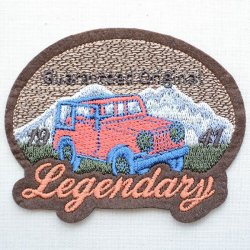画像1: ワッペン Legendary(四駆車/山)