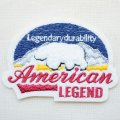 ワッペン American Legend(シロクマ/パイル刺繍)