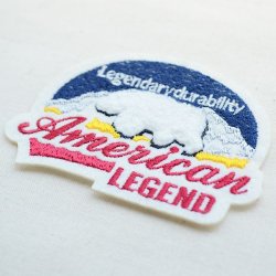画像2: ワッペン American Legend(シロクマ/パイル刺繍)