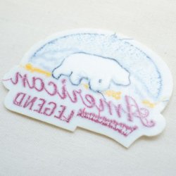 画像3: ワッペン American Legend(シロクマ/パイル刺繍)