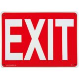 画像: アメリカン雑貨 看板 プラスチックサインボード 出口 Exit CA-01