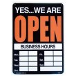 画像1: アメリカン雑貨 看板 プラスチックサインボード  Open/Closed(時間記入可/両面プリント) CA-20
