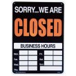 画像2: アメリカン雑貨 看板 プラスチックサインボード  Open/Closed(時間記入可/両面プリント) CA-20