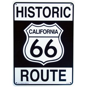 画像: アメリカン雑貨 看板 プラスチックサインボード ヒストリックルート66 Historic Route 66 CA-30