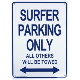 画像: アメリカン雑貨 看板 プラスチックサインボード Surfer Parking  CA-33