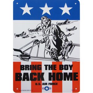 画像: アメリカン雑貨 看板 プラスチックサインボード Bring The Boy Back Home CA-52