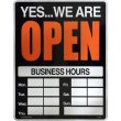 画像1: アメリカン雑貨 看板 プラスチックサインボード(Lサイズ) Open/Closed CA-L06