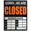 画像2: アメリカン雑貨 看板 プラスチックサインボード(Lサイズ) Open/Closed CA-L06