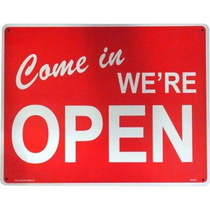 画像: アメリカン雑貨 看板 プラスチックサインボード(Lサイズ) Open/Closed CA-L07