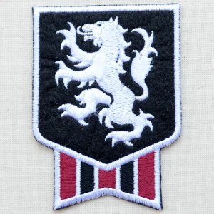 画像: エンブレムワッペン ライオン(ホワイトライン)