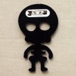 画像3: フェルトブローチ スケルトン(がいこつ/ブルー)