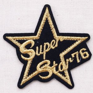 画像: ワッペン スーパースター76(星/ゴールド)