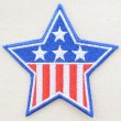 画像1: ワッペン USAスター(アメリカ国旗/星条旗柄)