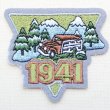画像1: ワッペン 1941(四駆車&雪山/トライアングル)