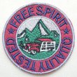 画像1: ワッペン Free Spirit(山/四駆車/ラウンド)